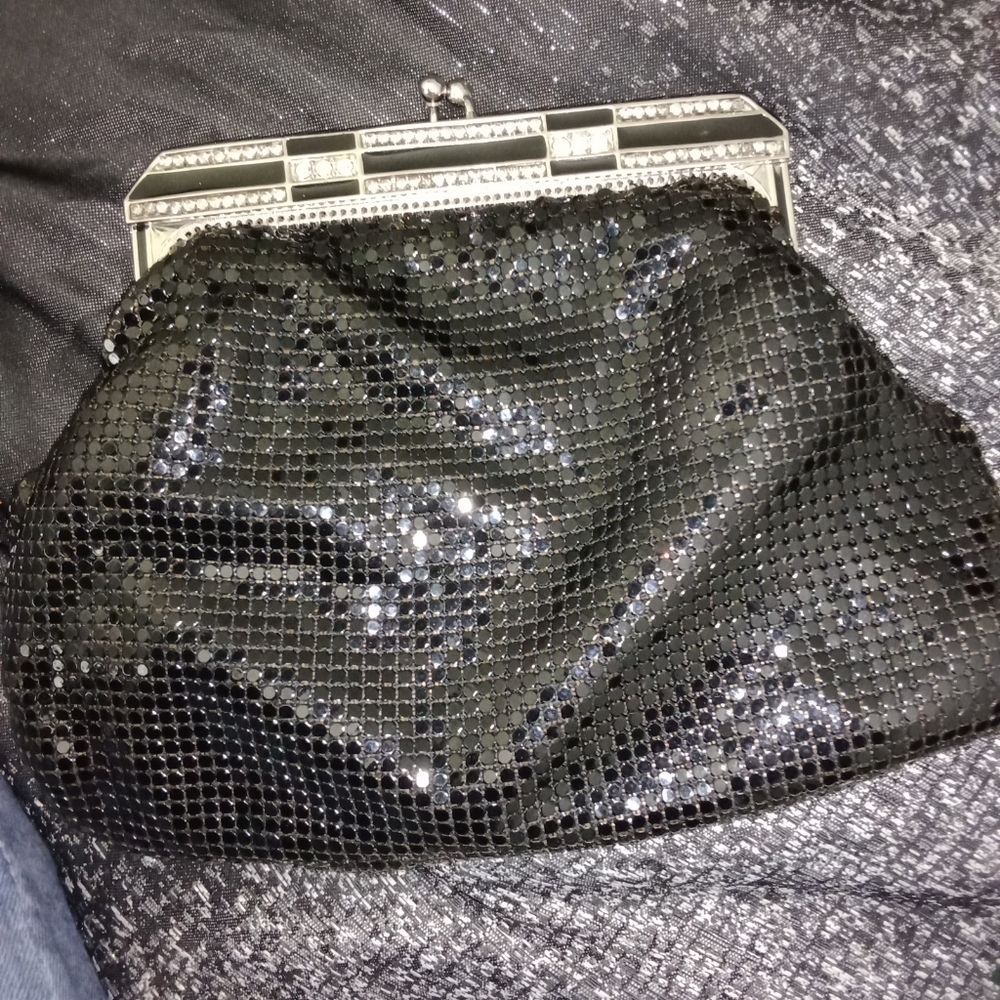 Whiting & Davis  Crystal Pouch Crossbody